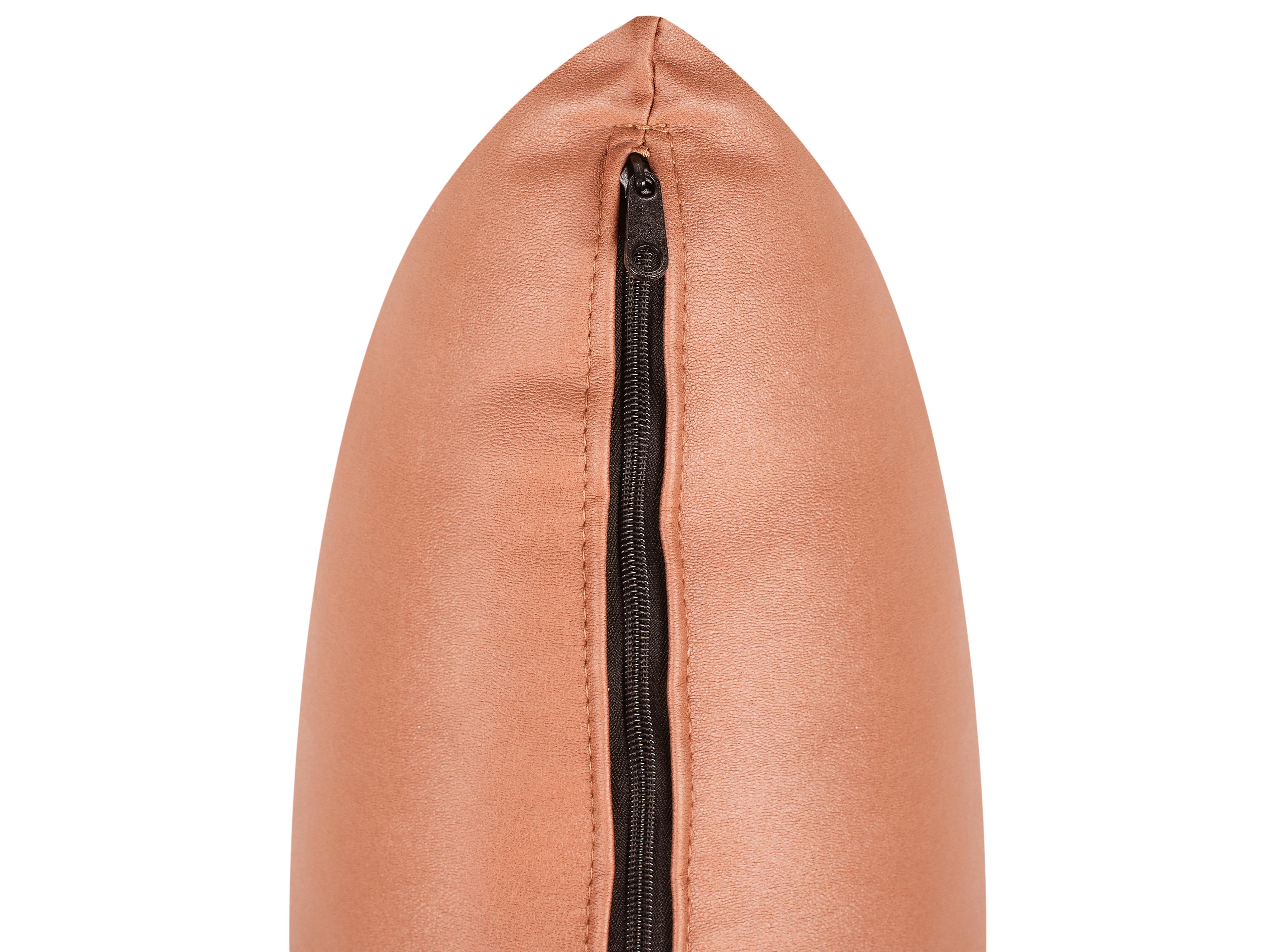 Linkszijdige chaise longue BRANDE Kunstleer Goudbruin
