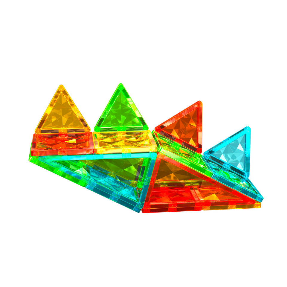 Geomag magnetische tegels edelstenen set 16-delig