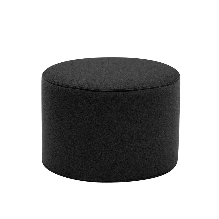 Softline - Drum Hocker / Beistelltisch klein, Ø 45 x H 30 cm, Filz Melange anthrazit (610)