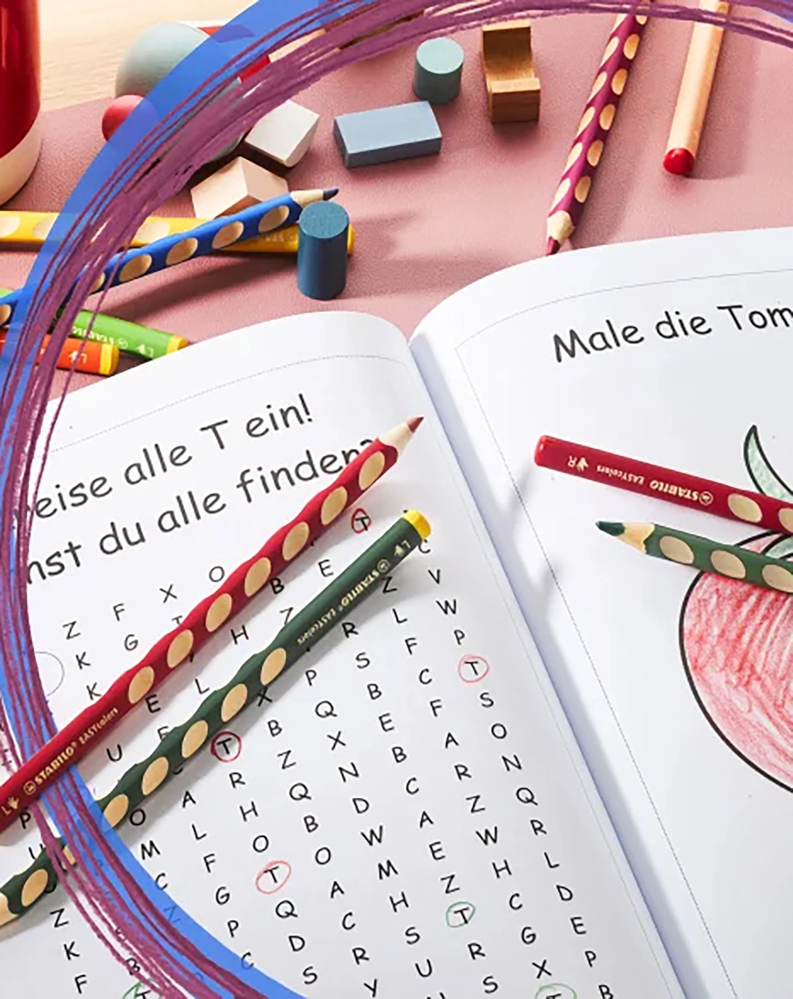 Stabilo EASYcolors 6er Etui, für Linkshänder