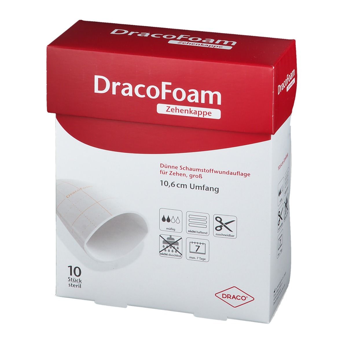 DracoFoam Zehenkappe bis 10,6 cm