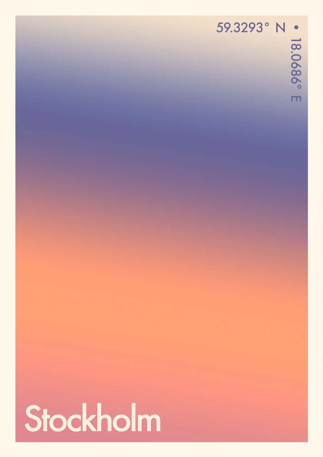 Stockholm Stadt im Sonnenuntergang