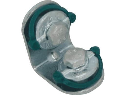 WALRAVEN Vinkelbeslag 90° med 2 korte sider formonteret med profilmøtrik. Til skinne 27x18, 30x30 og 38x40 mm, Elforzinket.