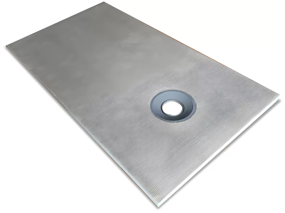 Receveur prêt à carreler découpable avec siphon - 160 x 90 x 4cm - Polystyrène extrudé - DELOS