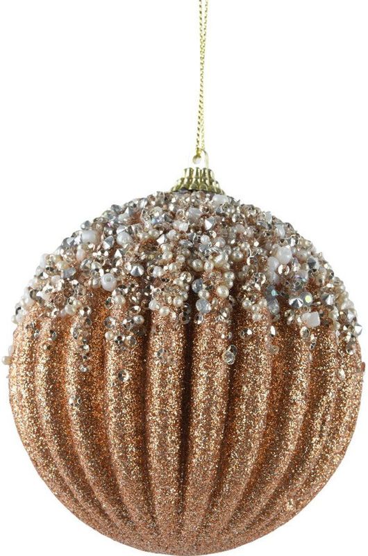 Decoris - Kerstbal - Brandy - Foam - 10 cm