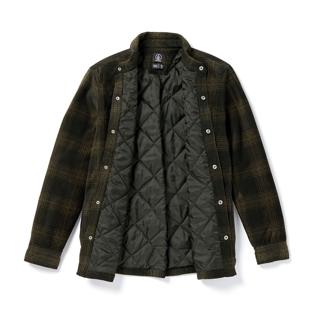 Volcom BOWERED FLEECE - Surchemise Homme bison