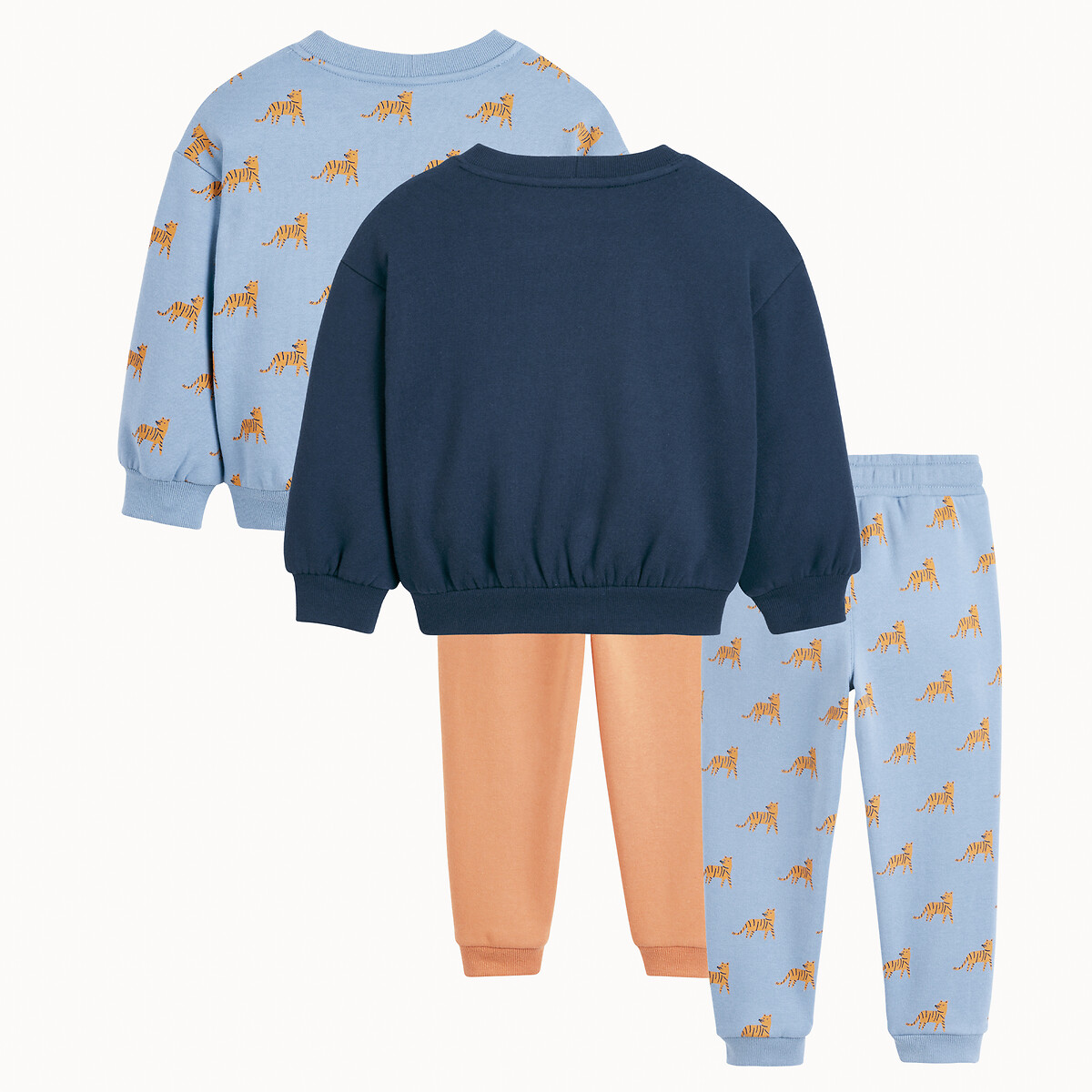 COLEÇÃO LA REDOUTE<br>Conjunto de 2 peças, composto por suéter e calça de moletom