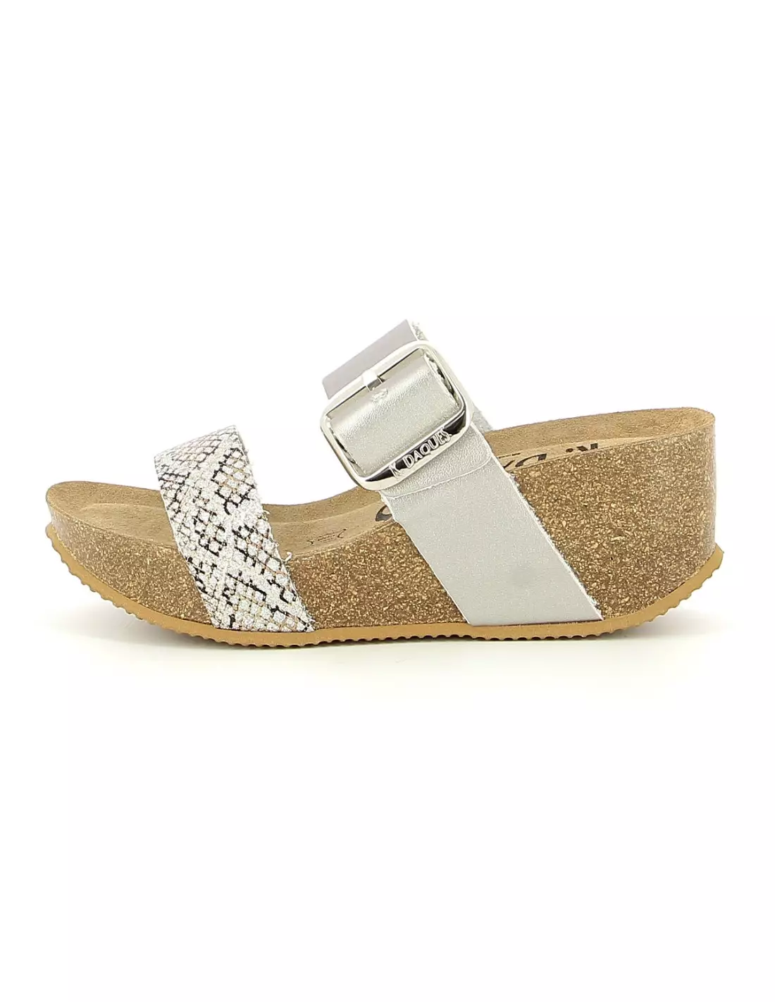 K DAQUES COPLA PYTON ARGENT - Sandales & nu-pieds Argent