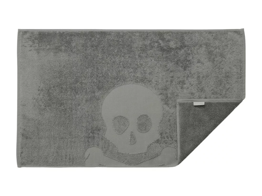 Tapis de bain Skull 50x80cm 100% Coton 750GSM vert Scalpers Home