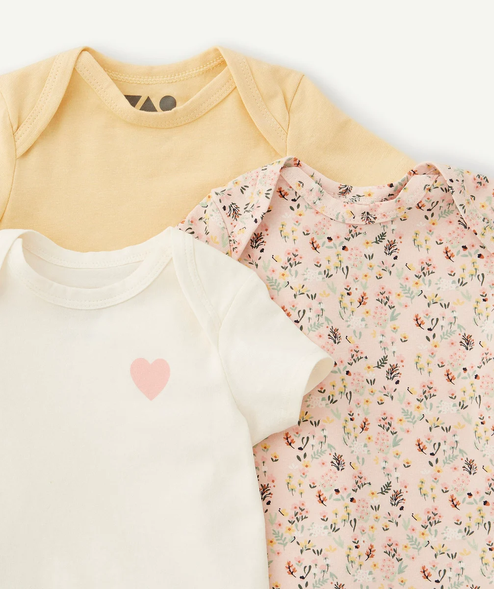 LOT DE 3 DORS BIEN EN COTON BIOLOGIQUE UNI ET AVEC IMPRIMÉ
