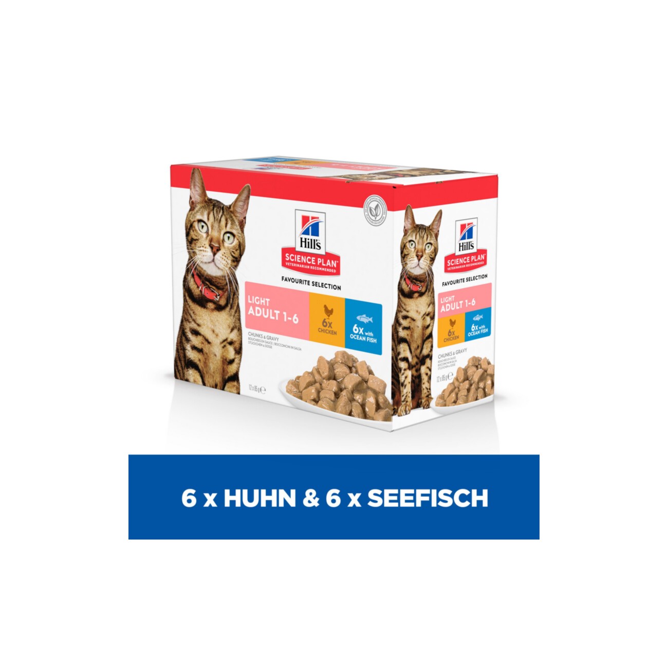 Hill's SCIENCE PLAN Light Adult Multipack Huhn 12x85 g