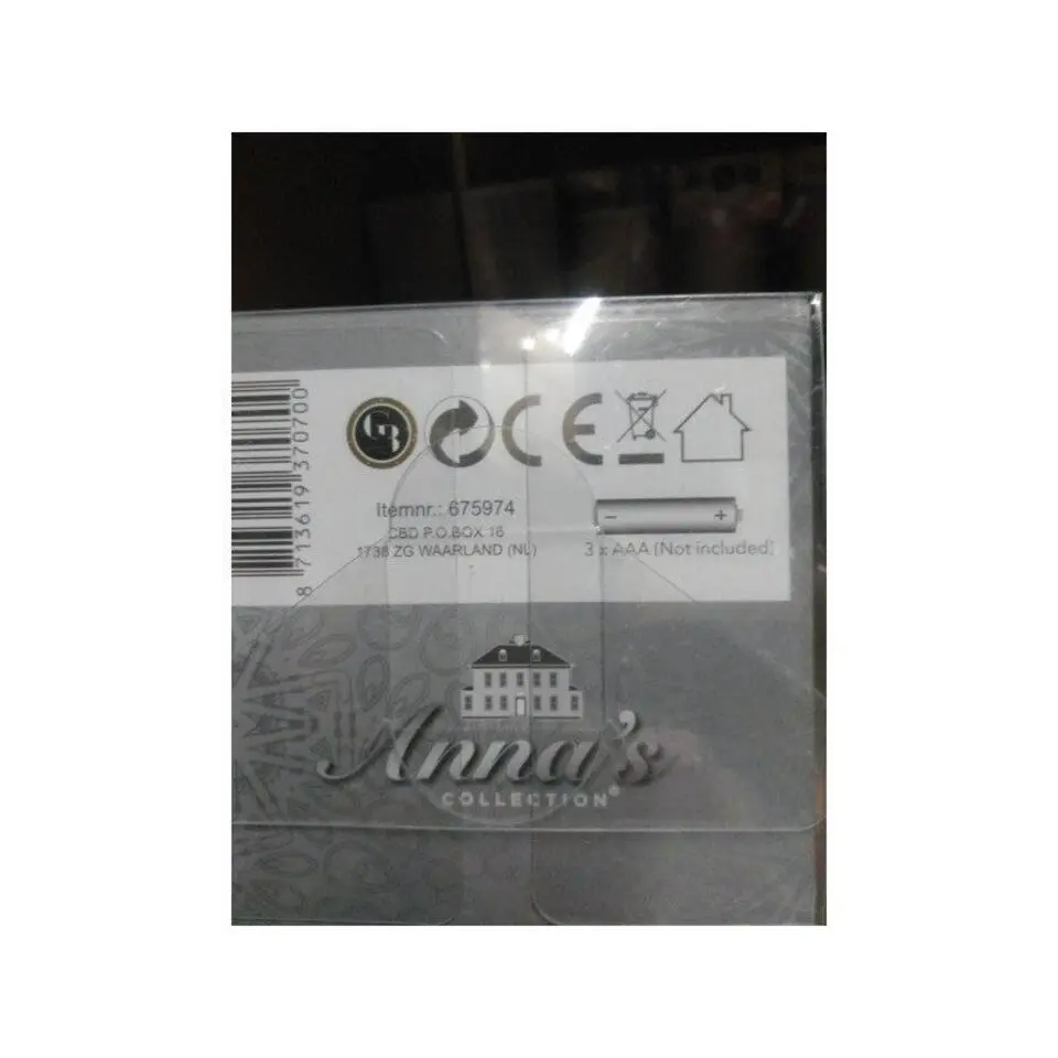 Anna's Collection Led stompkaars - jade groen - H15 x D7,5 cm