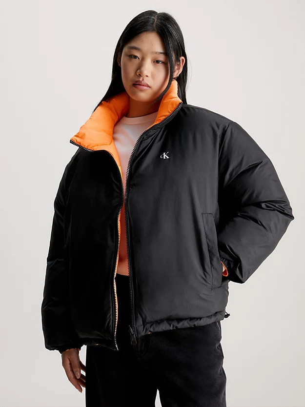 Jaqueta acolchoada reversível estilo anos 90