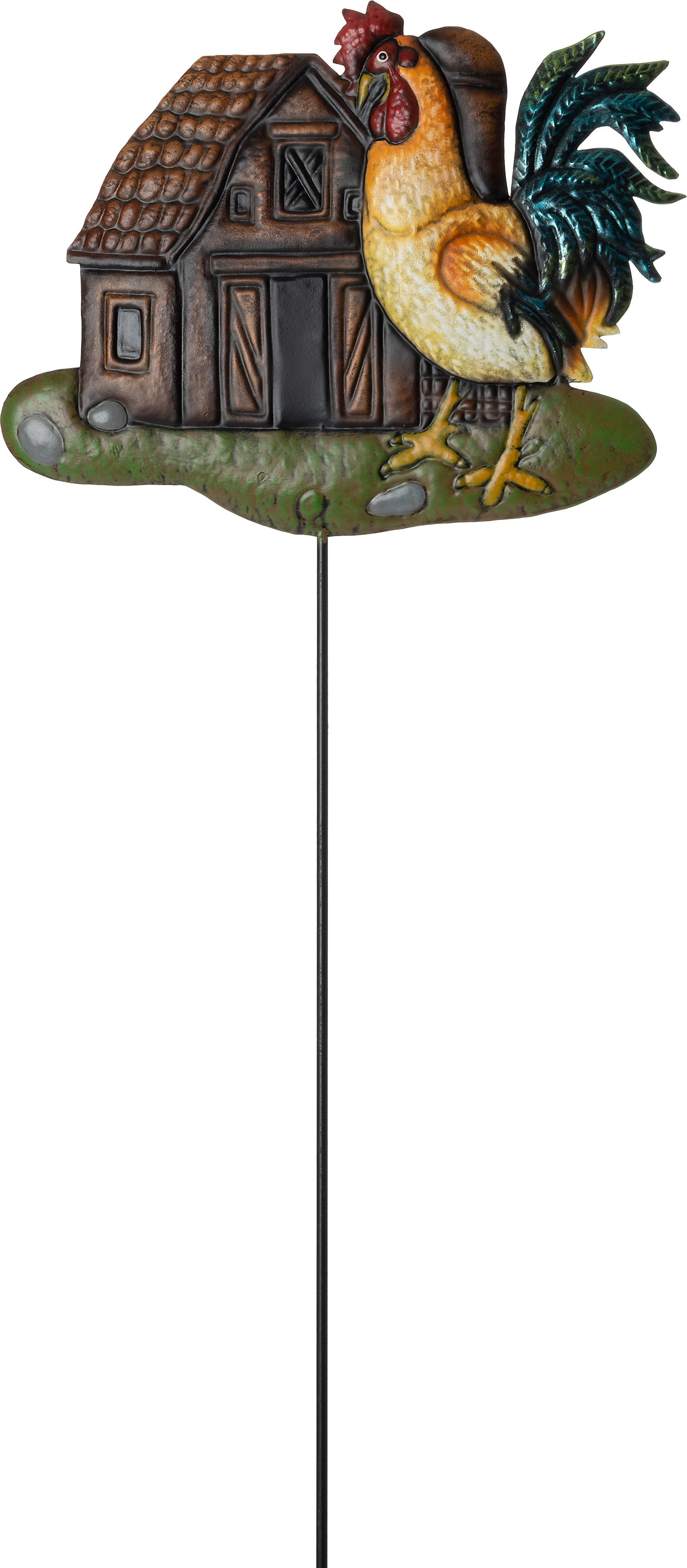 Intratuin tuinsteker haan met huis Martijn multi 24 x 1,5 x 84 cm