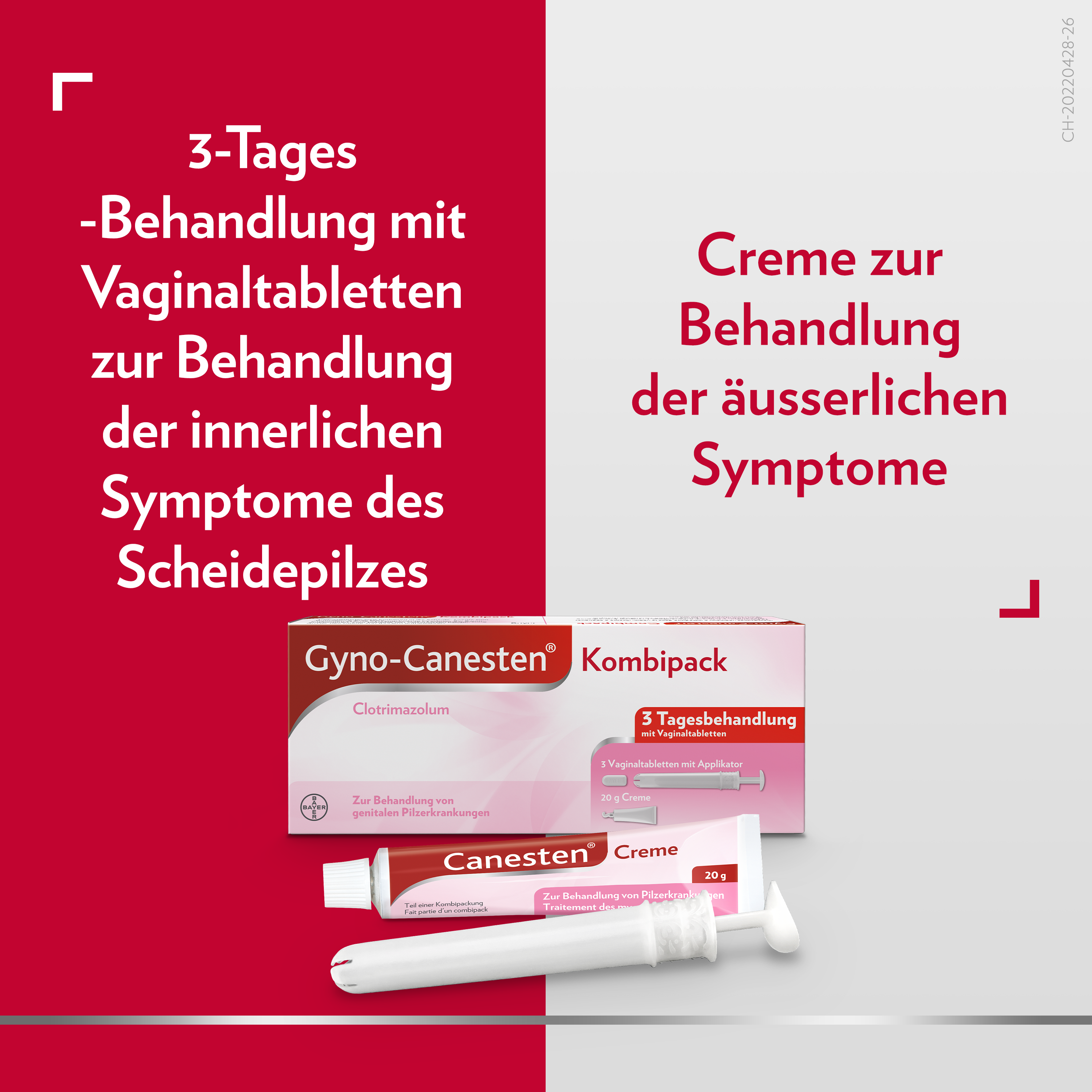 GYNO-CANESTEN Kombipack 3 Vaginaltabletten und 20 g Creme 1 Stk