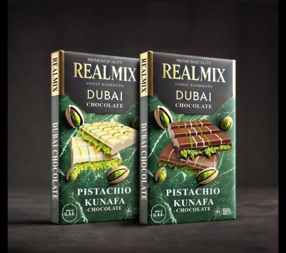 Realmix Orig. Dubai Schokoladen Weisse + Dunkle Dubai Schokolade