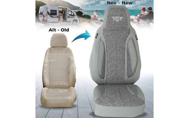 Bremer-Sitzbezüge Wohnmobil Schonbezüge 2 Stück für Ducato / Jumper / Boxer
