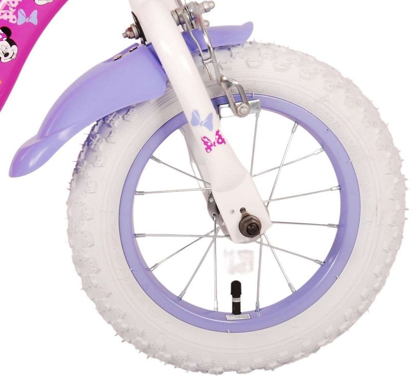 Disney - Minnie Cutest Ever - Kinderfiets - Roze - 12 inch - Twee Handremmen