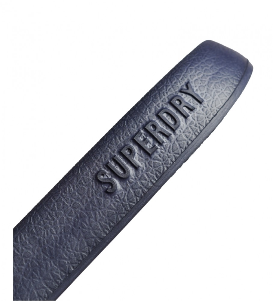 Chinelo de piscina Superdry Code Navy Logo