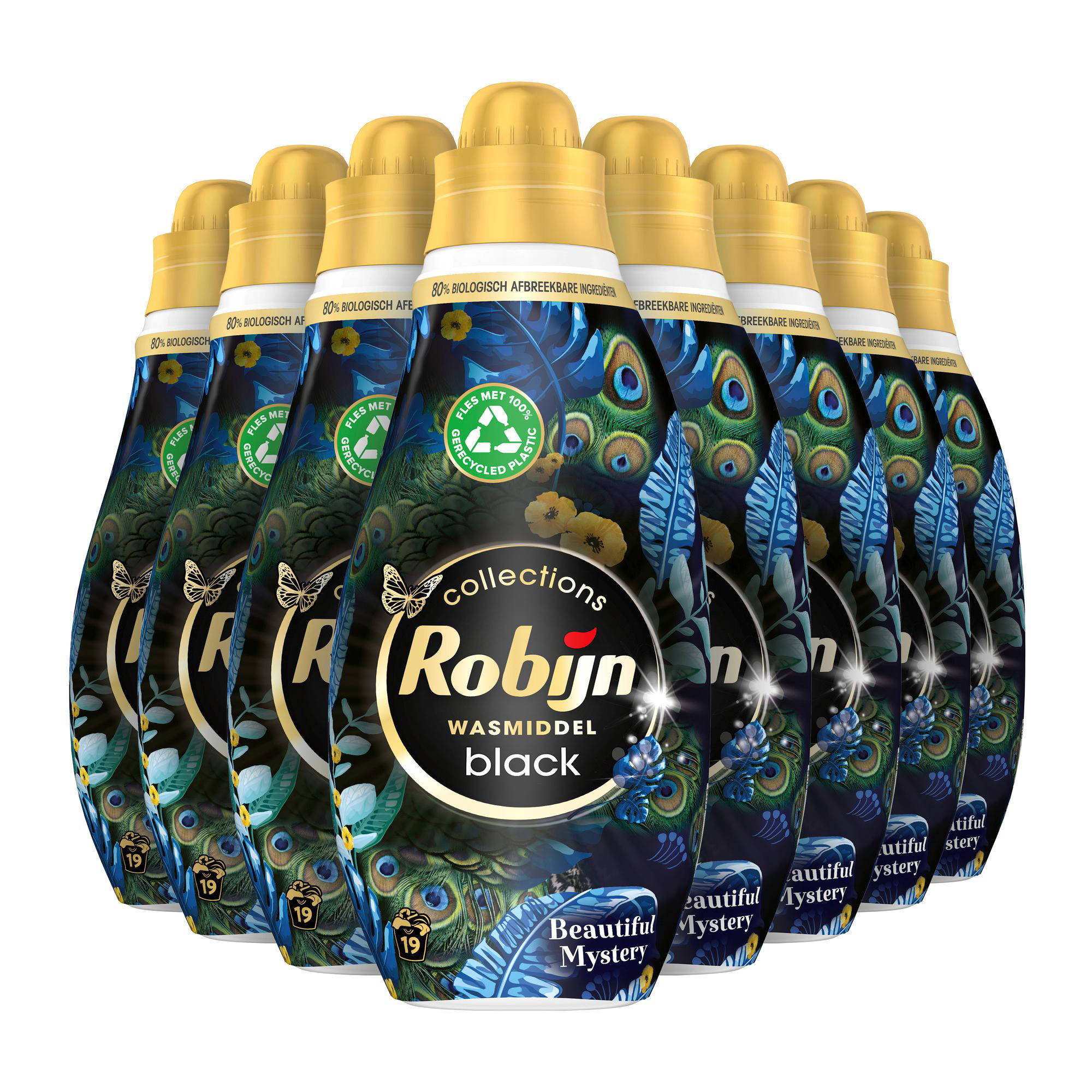 Robijn vloeibaar wasmiddel Black Beautiful Mystery - 8 x 19 wasbeurten - 152 wasbeurten