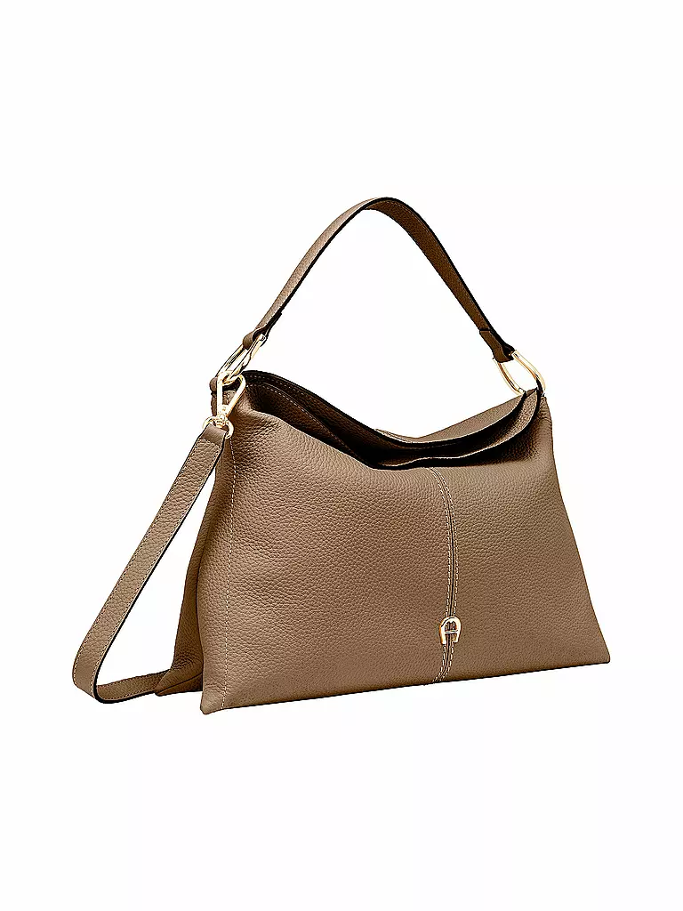 AIGNER Ledertasche - Hobo SAVANNAH Medium beige