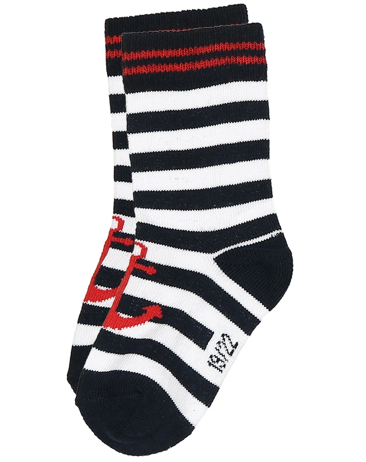 Socken ANKER 4er-Pack in weiß/dunkelblau