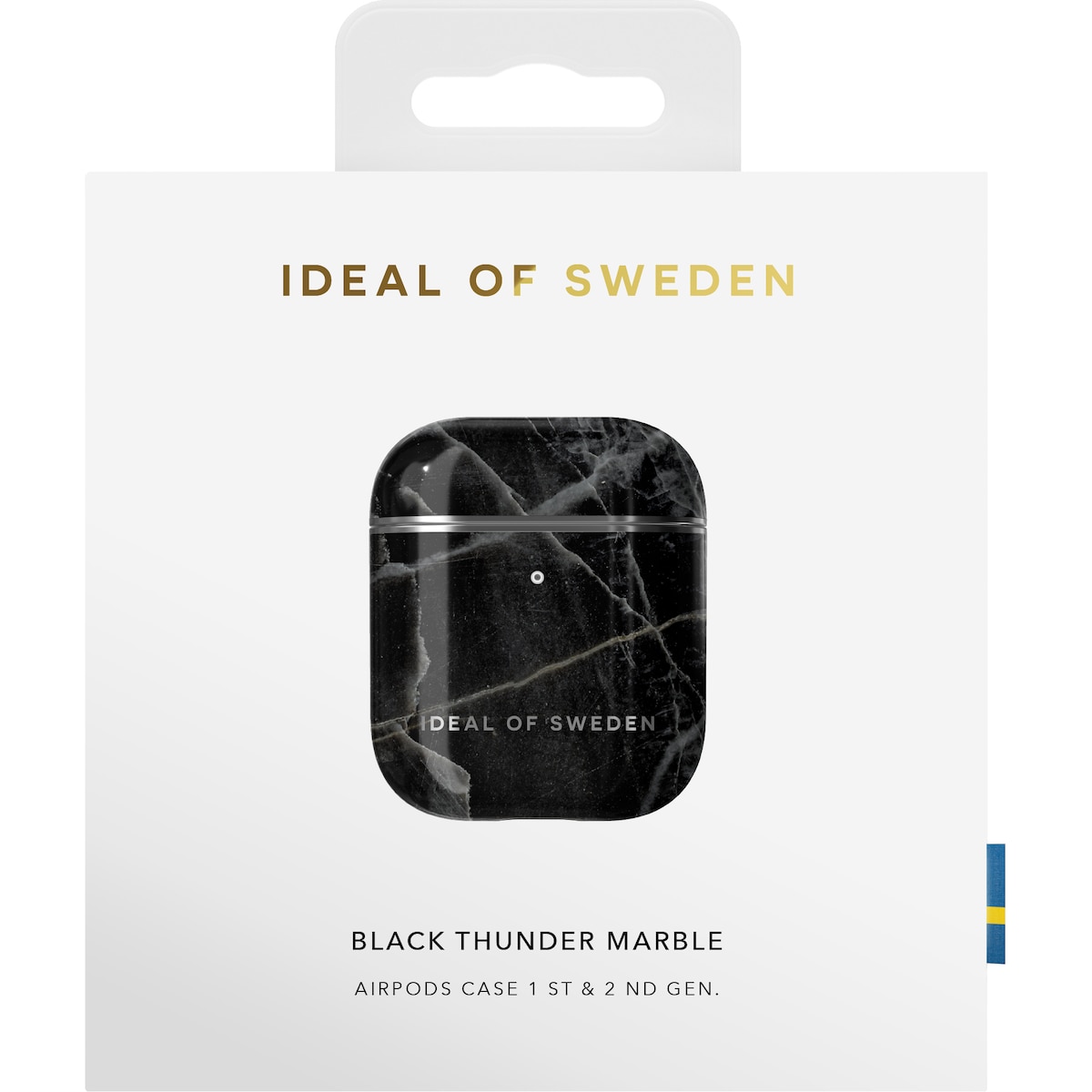 iDeal of Sweden AirPods 1/2 deksel (black thunder marble)