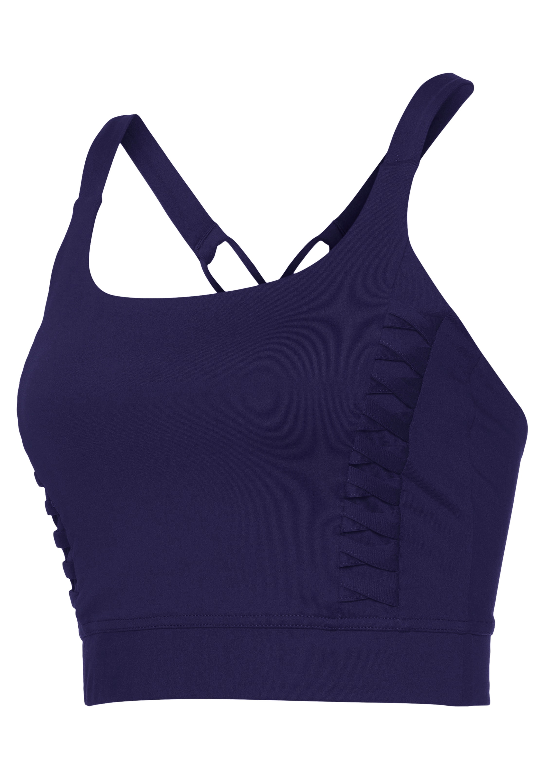 LASCANA ACTIVE Crop-Top , Sporttop mit gekreutzten Trägern und Rundhalsausschnitt