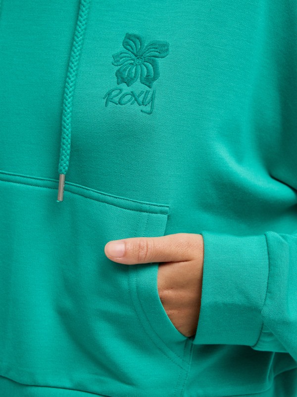 Surfing By Daylight Sweat à capuche Vert Femme