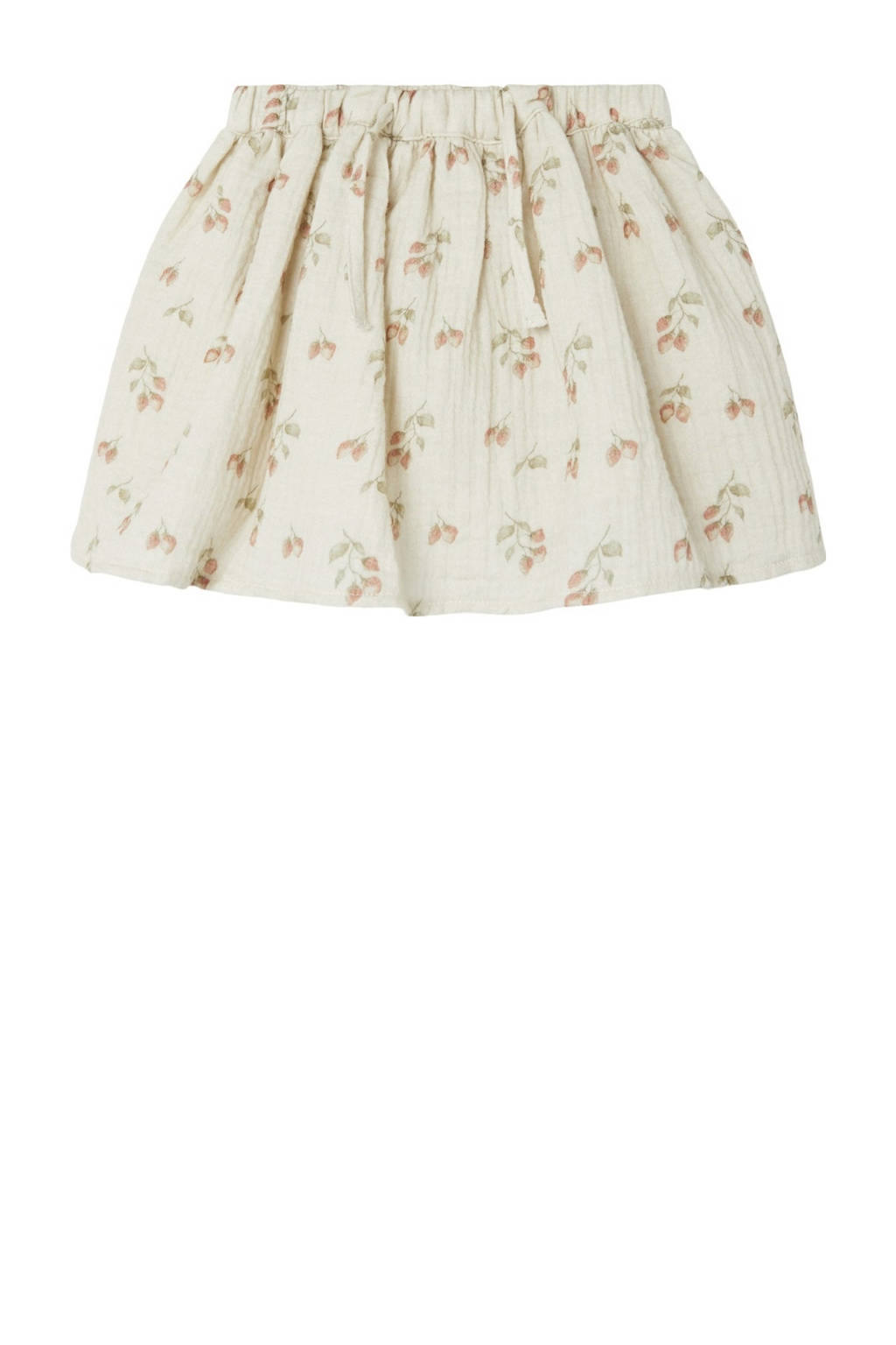LIL' ATELIER rok met all over print beige/roze