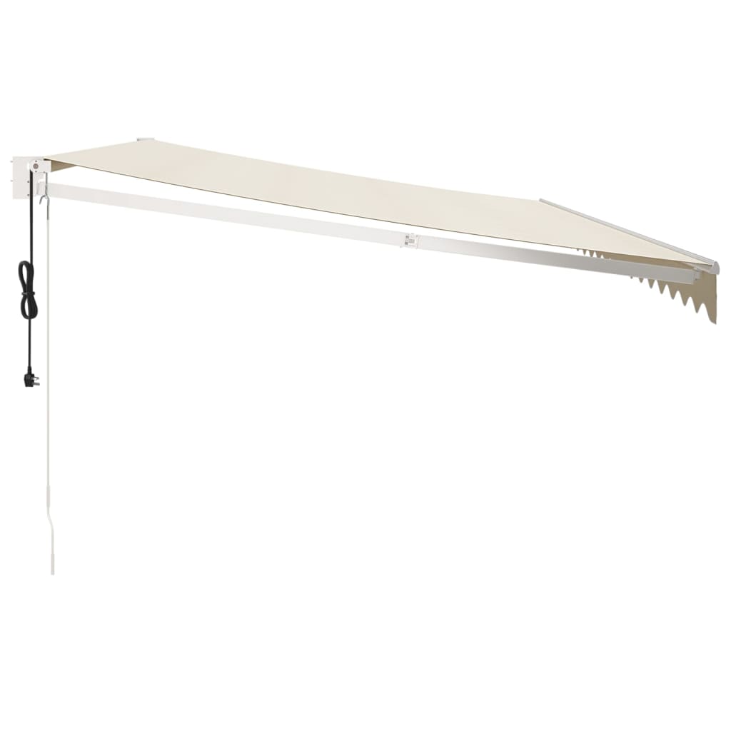 Auvent rétractable automatique crème 5x3 m