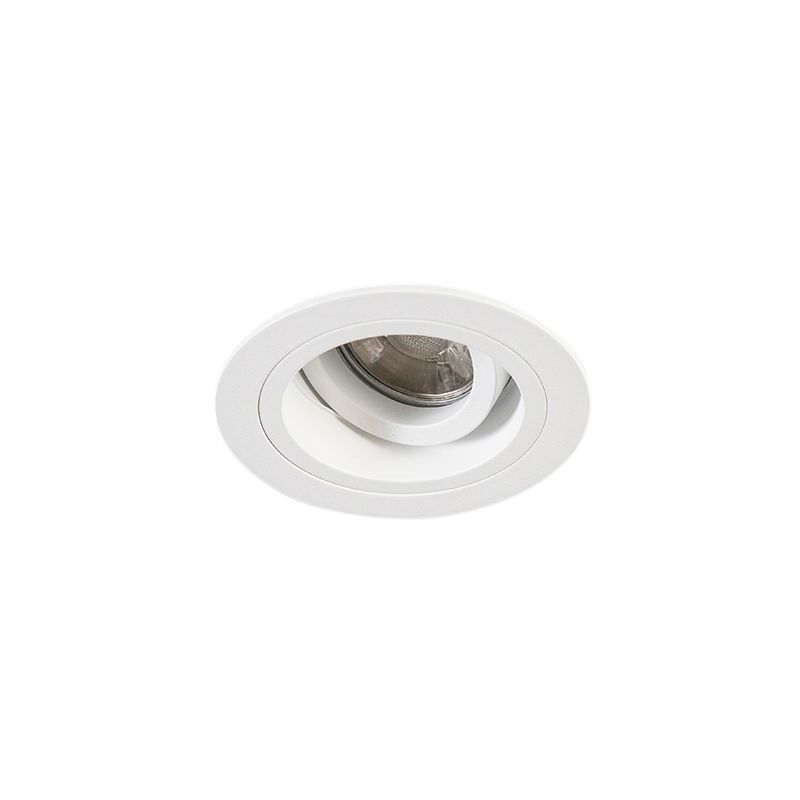 Set van 6 Inbouwspot rond wit draai- en kantelbaar - Chuck
