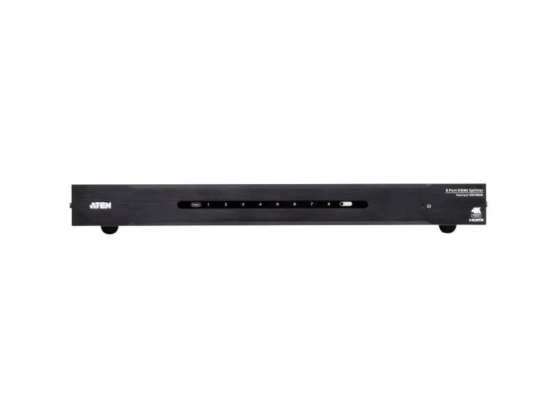 ATEN VS0108HB, HDMI, 8x HDMI, RS-232, HDMI, 4096 x 2160 pixel, Sort, Metal