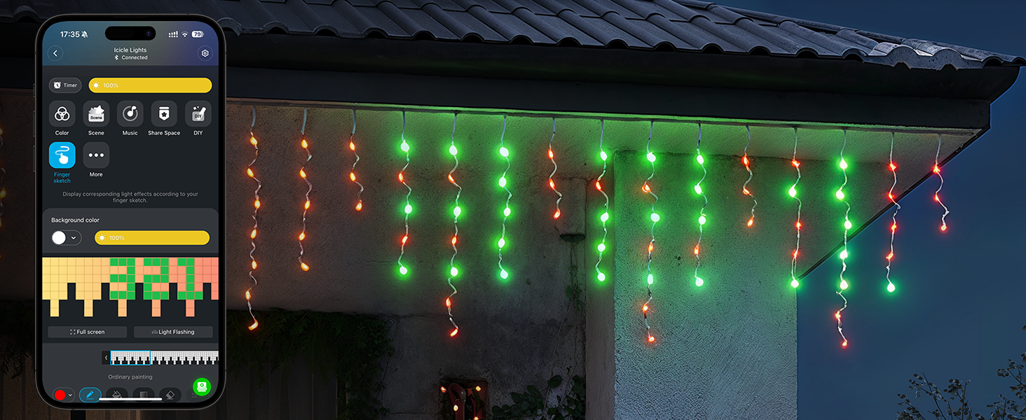Govee - Icicle Ligths - 10M Udendørs Lyskæde