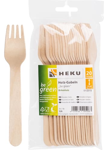 Holzgabeln, 20 Stück