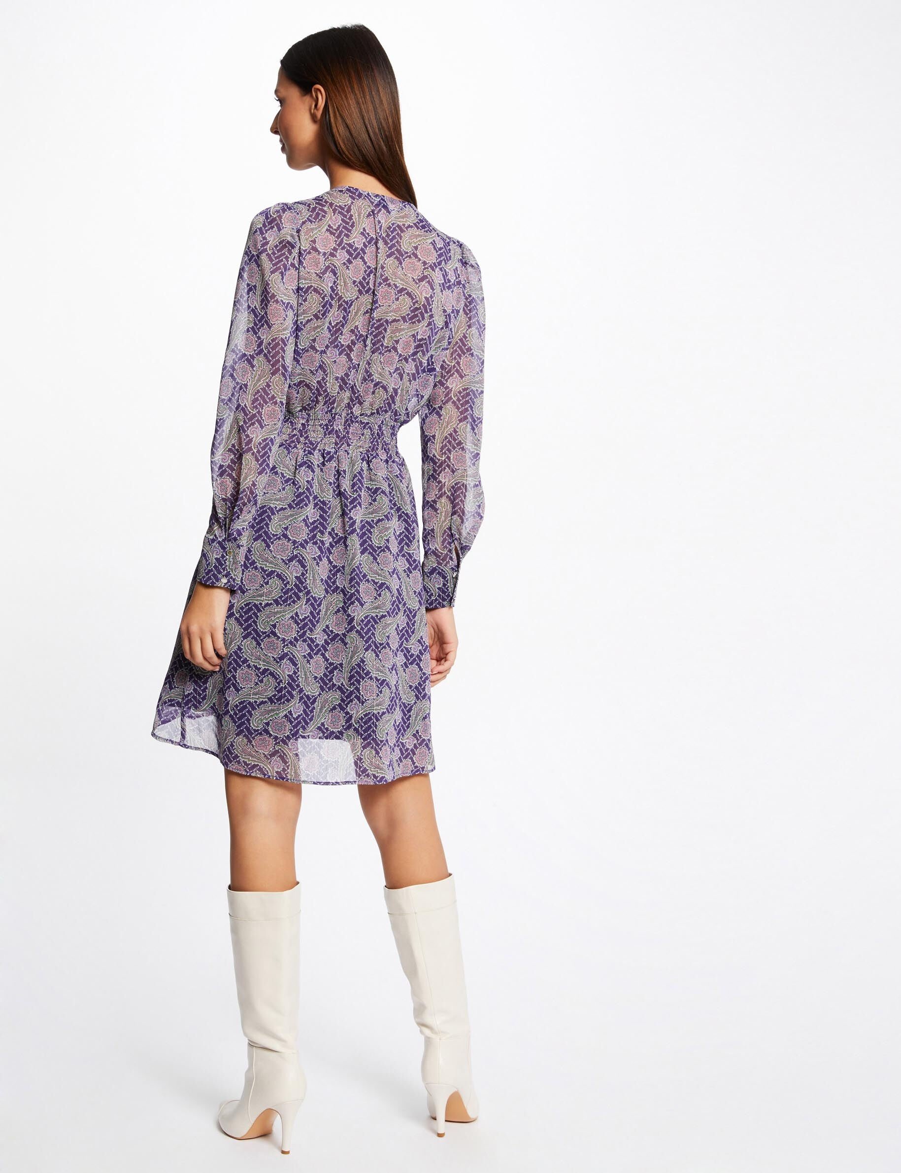 Robe trapèze imprimé cachemire multico femme - multico