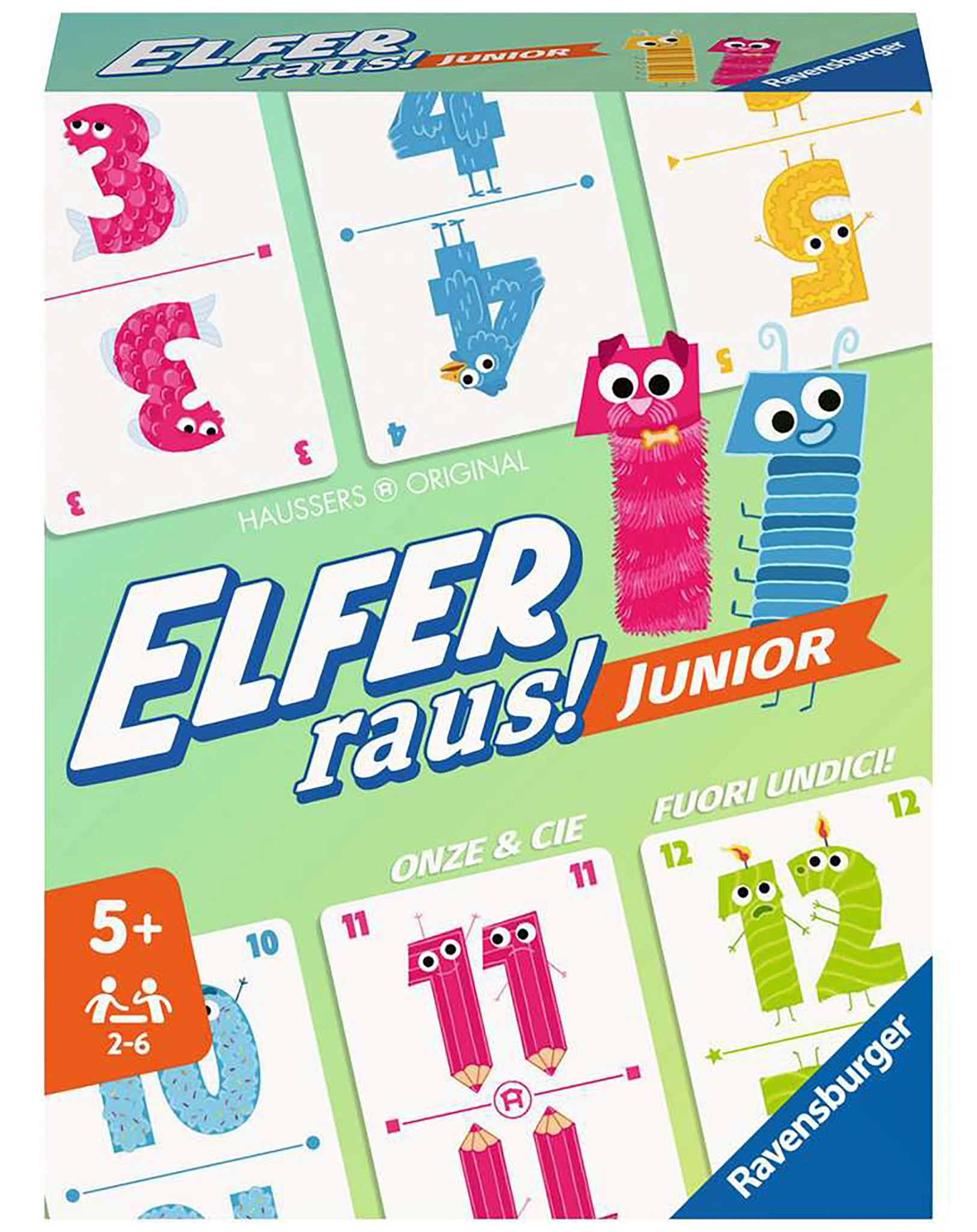 Kartenspiel ELFER RAUS! JUNIOR 80-teilig