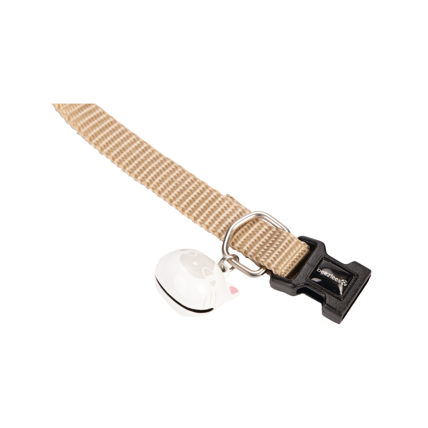 Beeztees Nylon kattenhalsband Uni - Beige