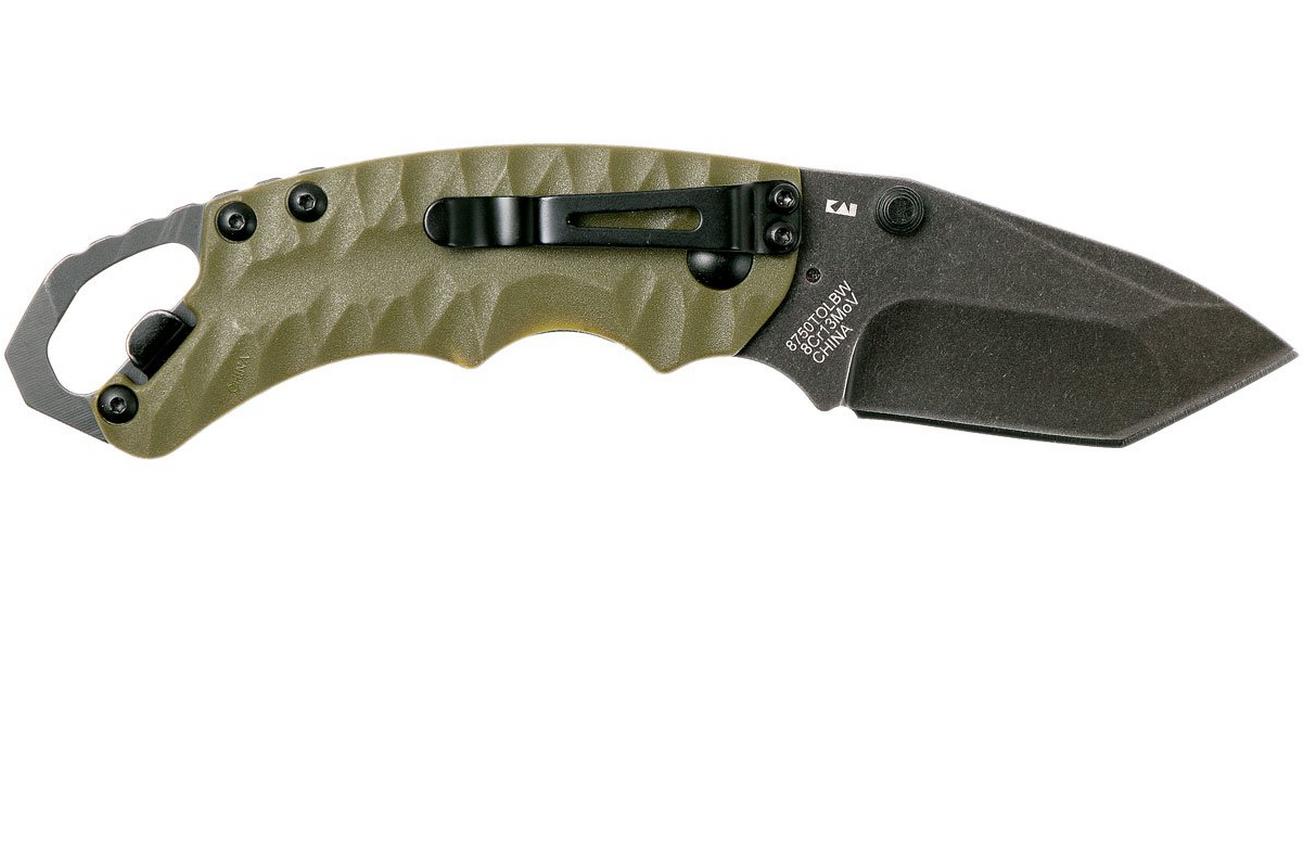Kershaw Shuffle II 8750TOLBW Tanto, Olive Green