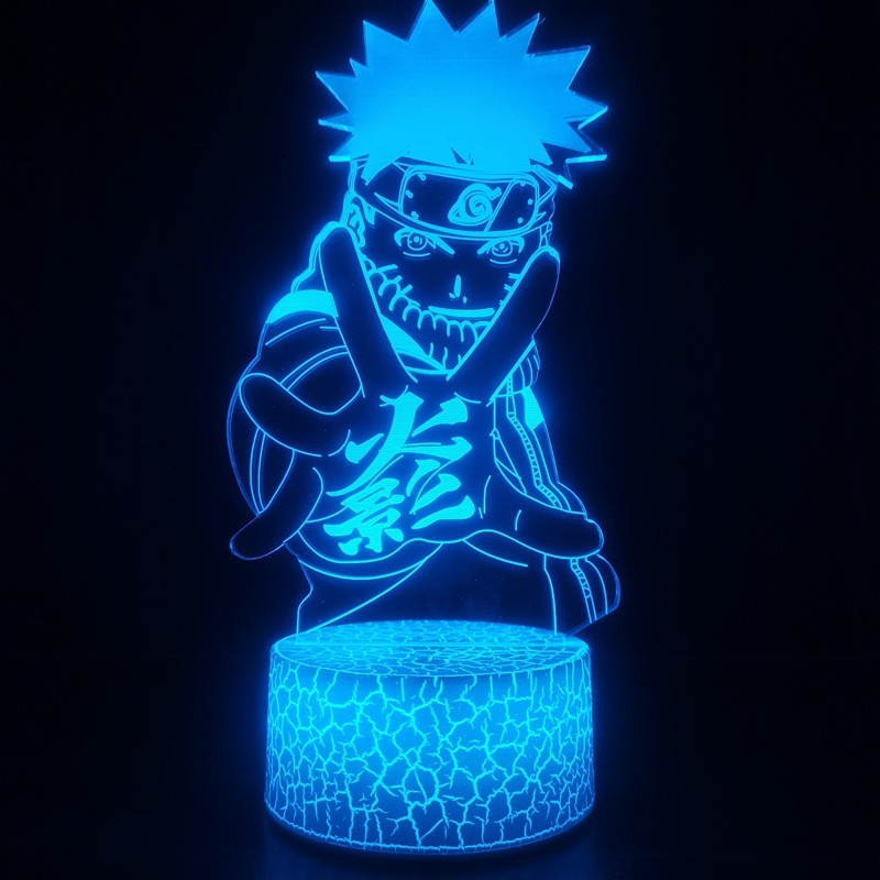 3D Anime LED Acryl Lampe Nachtlicht USB Deko Lampe mit Touch Schalter - Shinobi