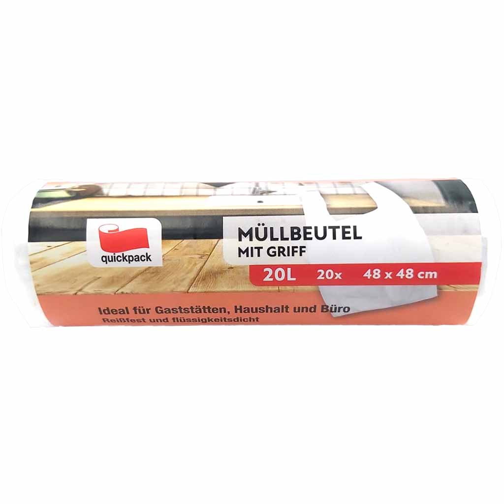 Müllbeutel mit Griff 20L 20 Stck 48x48