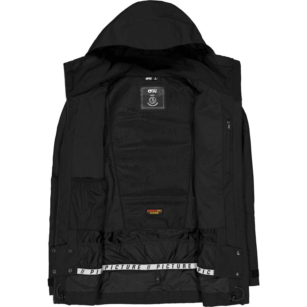 Picture Dugnad Skijacke Herren schwarz