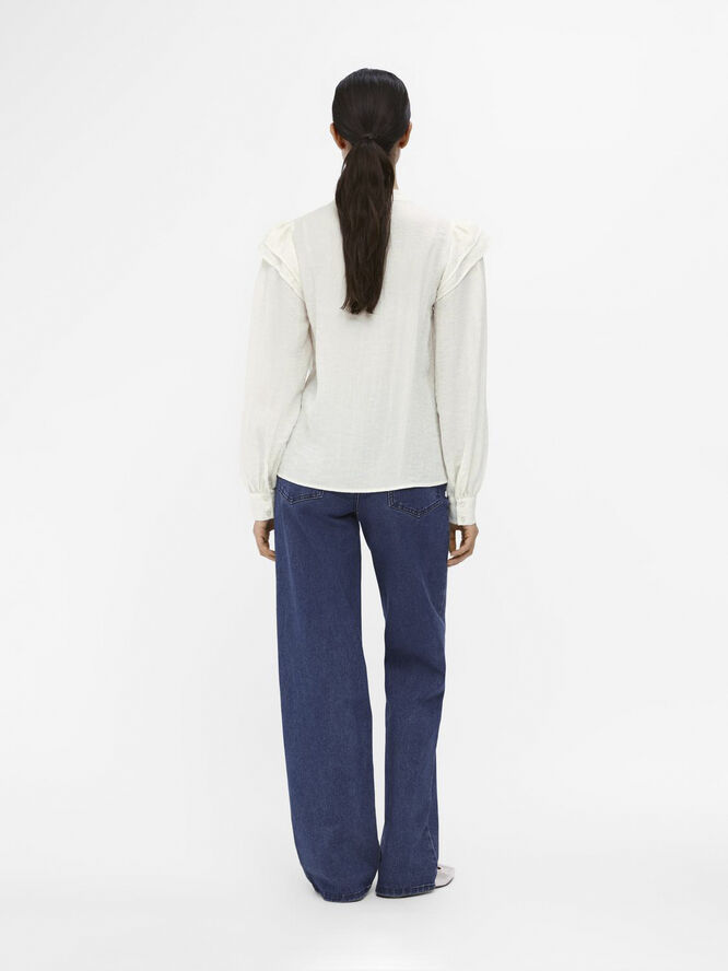 Object OBJSOPHIE L/S SHIRT 131 Cloud dancer