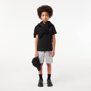 T-shirt uni en jersey de coton T-Shirts & Chemises - Noir - Lacoste - Enfant