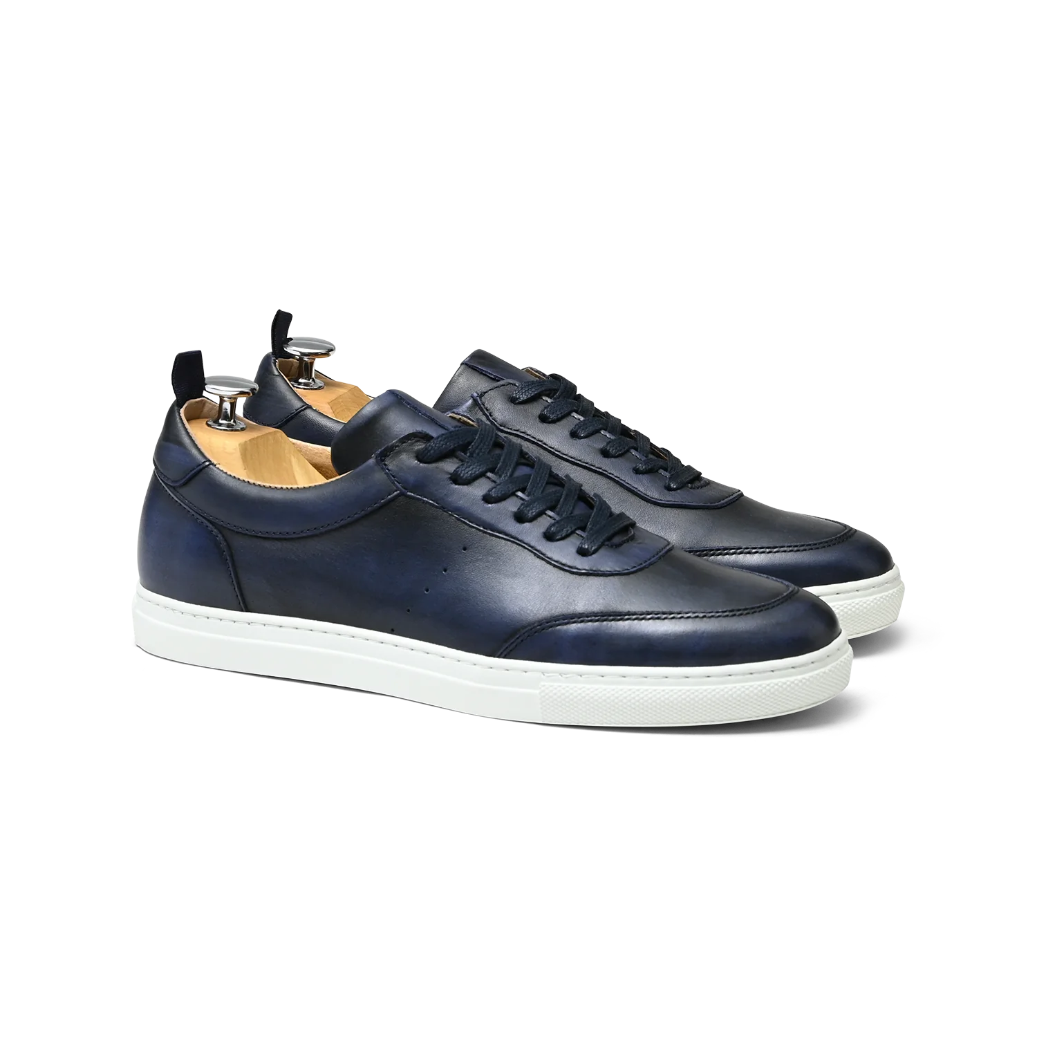 Kriss-Sneakers / Basket en cuir Marine