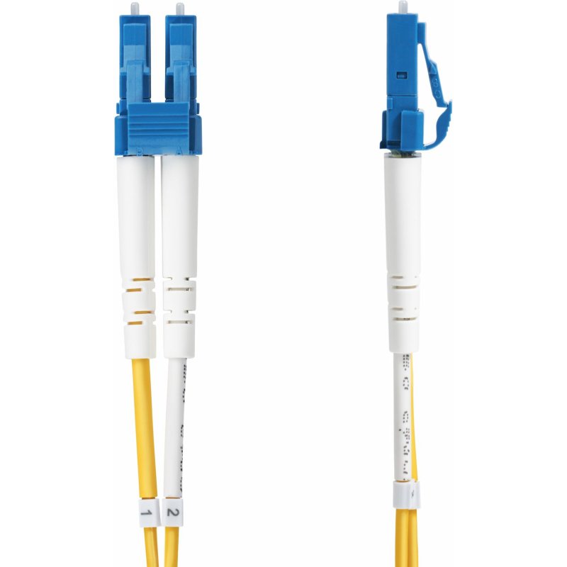 StarTech.com Câble Fibre Optique de 20m Duplex Monomode LC à LC (UPC) OS2, 9/125µm, 100G, Cordon Fibre Optique, Insensible à la Courbure, Faible Perte d'Insertion, Cordon Patch Fibre LSZH