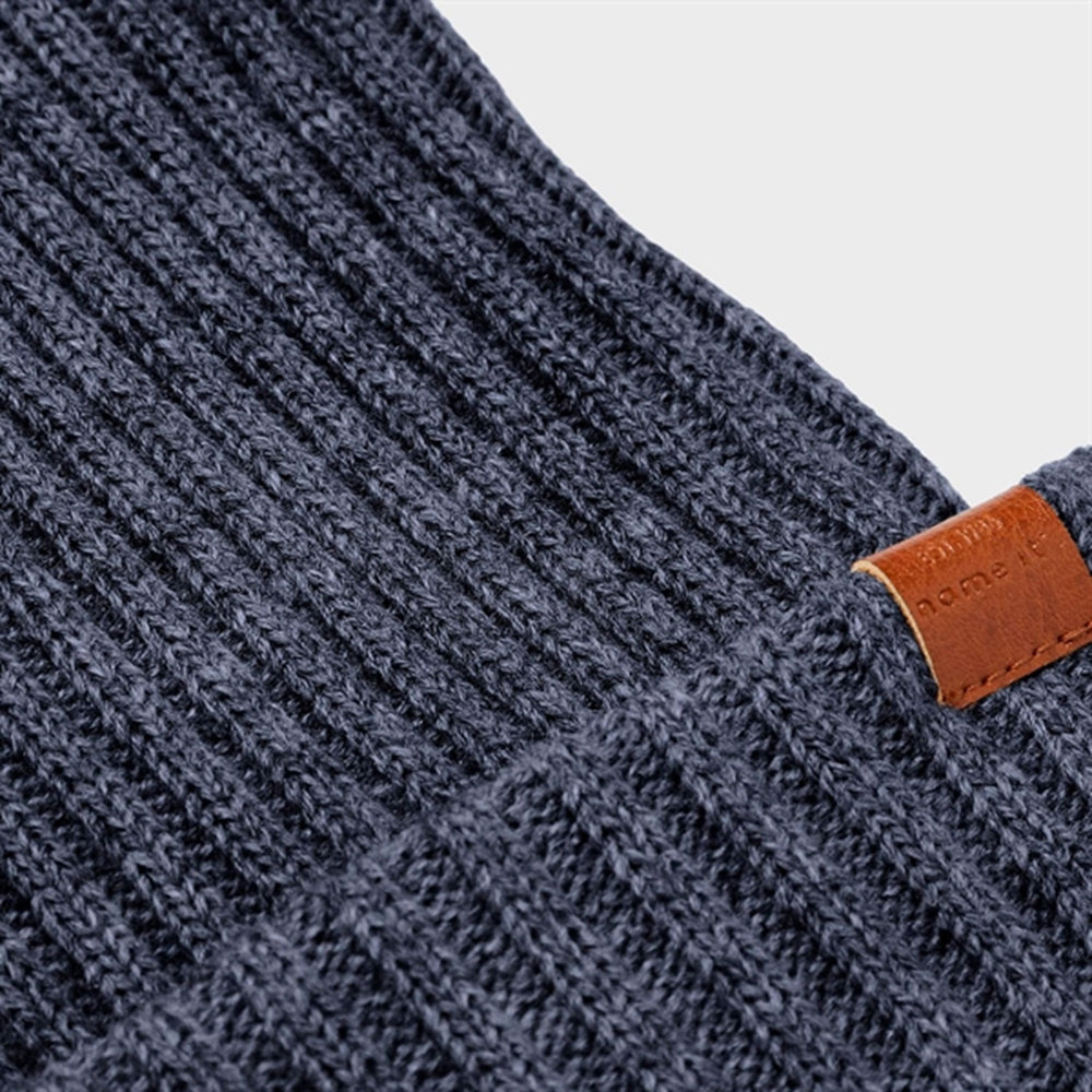 Dark Sapphire Milan Strik Beanie - Name It