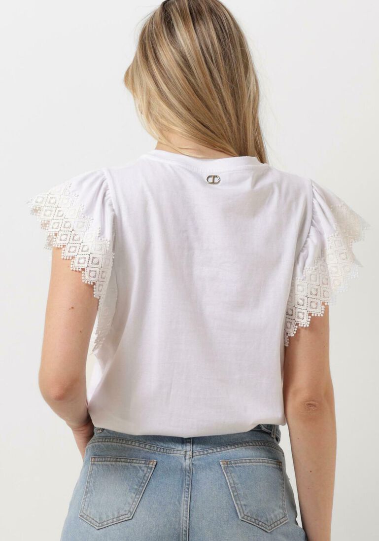 TWINSET MILANO witte twinset milano t-shirt knitted blouse
