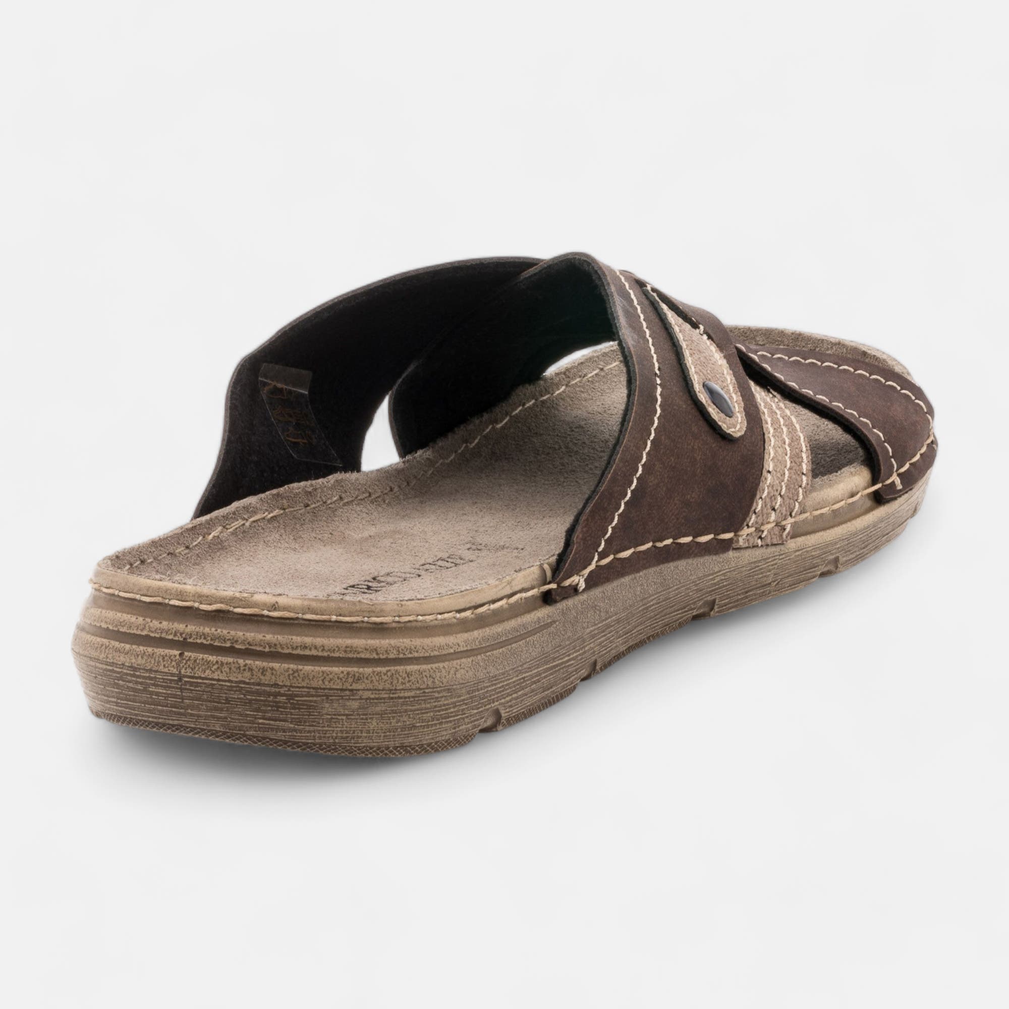Nu-pieds Homme marron
