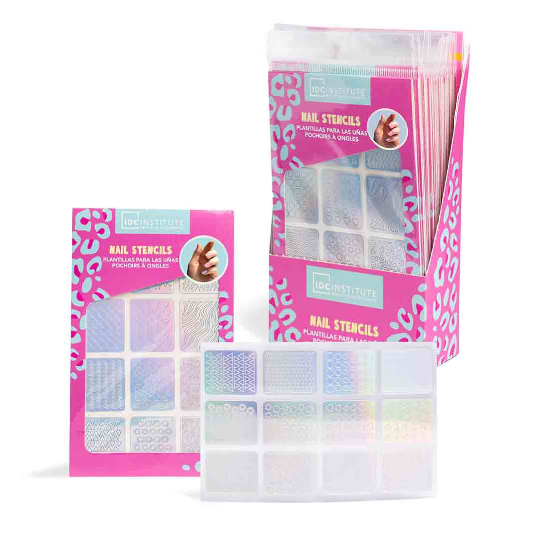IDC INSTITUTE  Holographic Nail Stencils - 1un